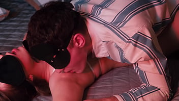 My submissive man licks my perfect boobs and armpits