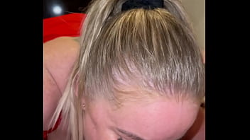 Step sister suck he’s big dick he put fingers in her throat and fuck her tits