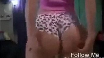 Sexy latina girl twerking in pink