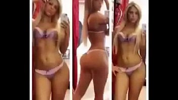 Sexy latina girl twerking in pink