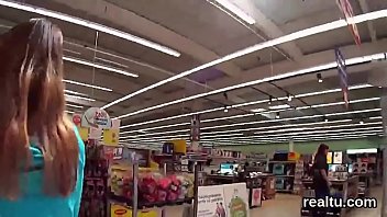 Stunning czech chick was seduced in the hypermarket and shagged in pov