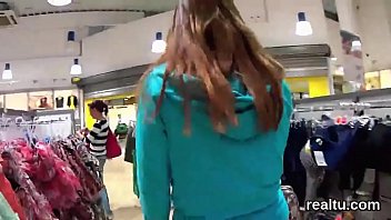 Stunning czech chick was seduced in the hypermarket and shagged in pov