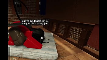 Puta diabla contra bbc en casa abandonada