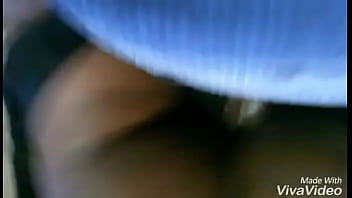 Silent orgasm for thick ebony visitor