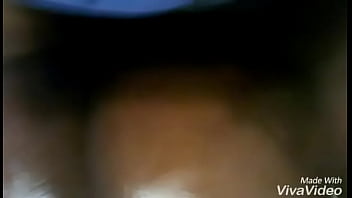 Silent orgasm for thick ebony visitor