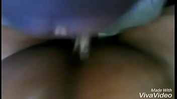 Silent orgasm for thick ebony visitor