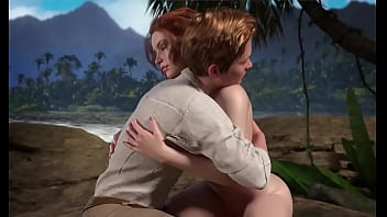 Red head fucked in jungle