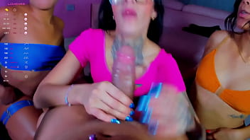 Hungry friends give blowjobs in pov