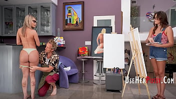 Freeuse Tutor Fucks His Painting Students thumbnail