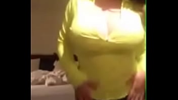 Busty nerd striptease