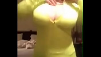 Busty nerd striptease