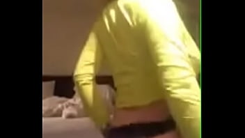 Busty nerd striptease