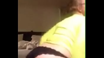 Busty nerd striptease