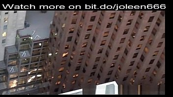 Crazy russian girl gives blowjob from tower