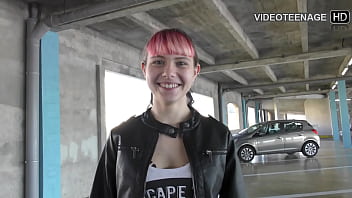 Cute 18 years luna does her first porn casting