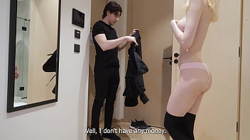 She didn't leave a tip and got fucked by delivery boy