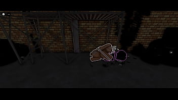 Blonde roblox bitch gets humped and used