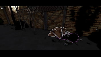 Blonde roblox bitch gets humped and used