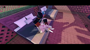 Blonde roblox bitch gets humped and used