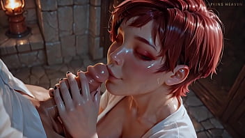 Atkins heaven my boss's secret hot milf gives sloppy blowjob to her favorite employee ai