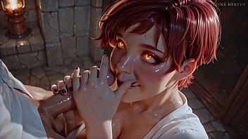 Atkins heaven my boss's secret hot milf gives sloppy blowjob to her favorite employee ai