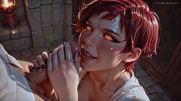 Atkins heaven my boss's secret hot milf gives sloppy blowjob to her favorite employee ai