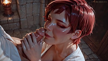 Atkins heaven my boss's secret hot milf gives sloppy blowjob to her favorite employee ai