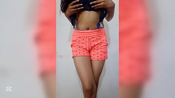 A colleague over 18 years old in her room after bathing