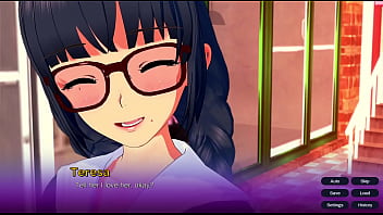 Visual novel 3d game prologue