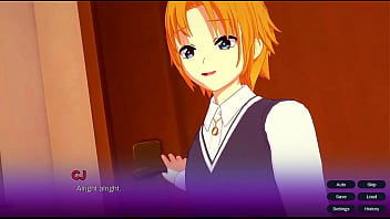Visual novel 3d game prologue