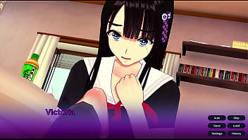 Visual novel 3d game prologue