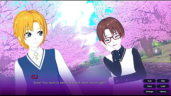 Visual novel 3d game prologue