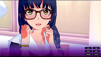 Visual novel 3d game prologue