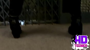 Perfect babe with nice boobs strips