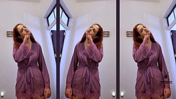 While modeling lingerie scarlett mae starts sucking a dick