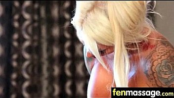 Massage girl sucks the tip for a tip 23