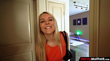 Step son got the major prize by helping his messy stepmom get to bed