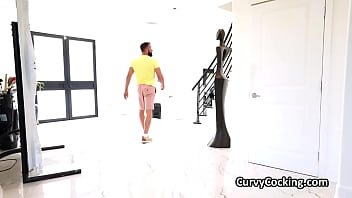 Ava's juicy juggs getting hammered then her pussy too