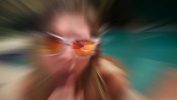 Ella nova outdoor sloppy blowjob