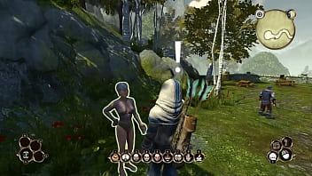Fantasy game nude mod gameplay