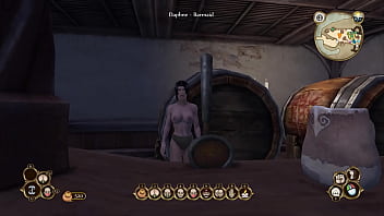 Fantasy game nude mod gameplay