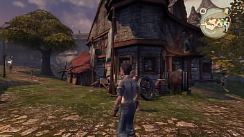 Fantasy game nude mod gameplay