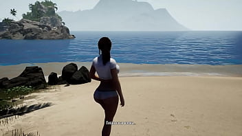 Lara croft was masturbating in her cabin but suddenly a storm started 3d hentai game
