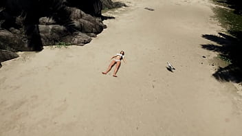 Lara croft was masturbating in her cabin but suddenly a storm started 3d hentai game