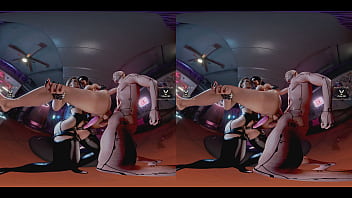 Claire Russel Having Hardcore Double Penetration Lifted Carried In The Air By Meredith Stout And Cyberpunk Dude Latex Tattoo Blonde Bdsm thumbnail