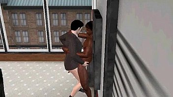 Horny 3d Ebony Hunk Wraps His Lips Around A Cock thumbnail
