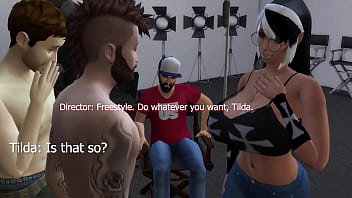 Tilda makes a movie on a couch for her fans