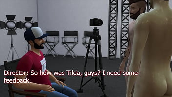 Tilda makes a movie on a couch for her fans