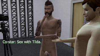 Tilda makes a movie on a couch for her fans