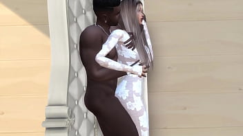 Sexy bitch fucked by black cock